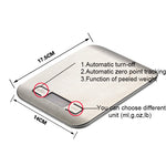 LED Stainless Steel Digital Kitchen Scales (11lb/5kg) - Organiza