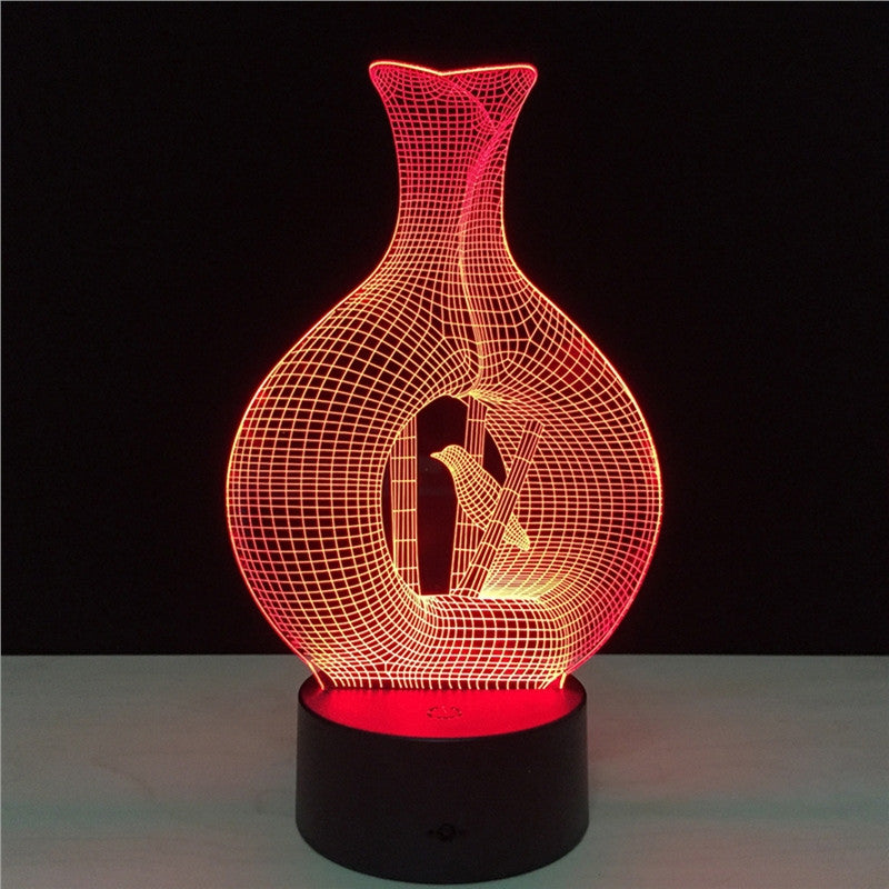 3D LED Colour Change Night Lamp - Organiza