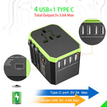 Universal Power Plug & Multi-USB Ports Adapter