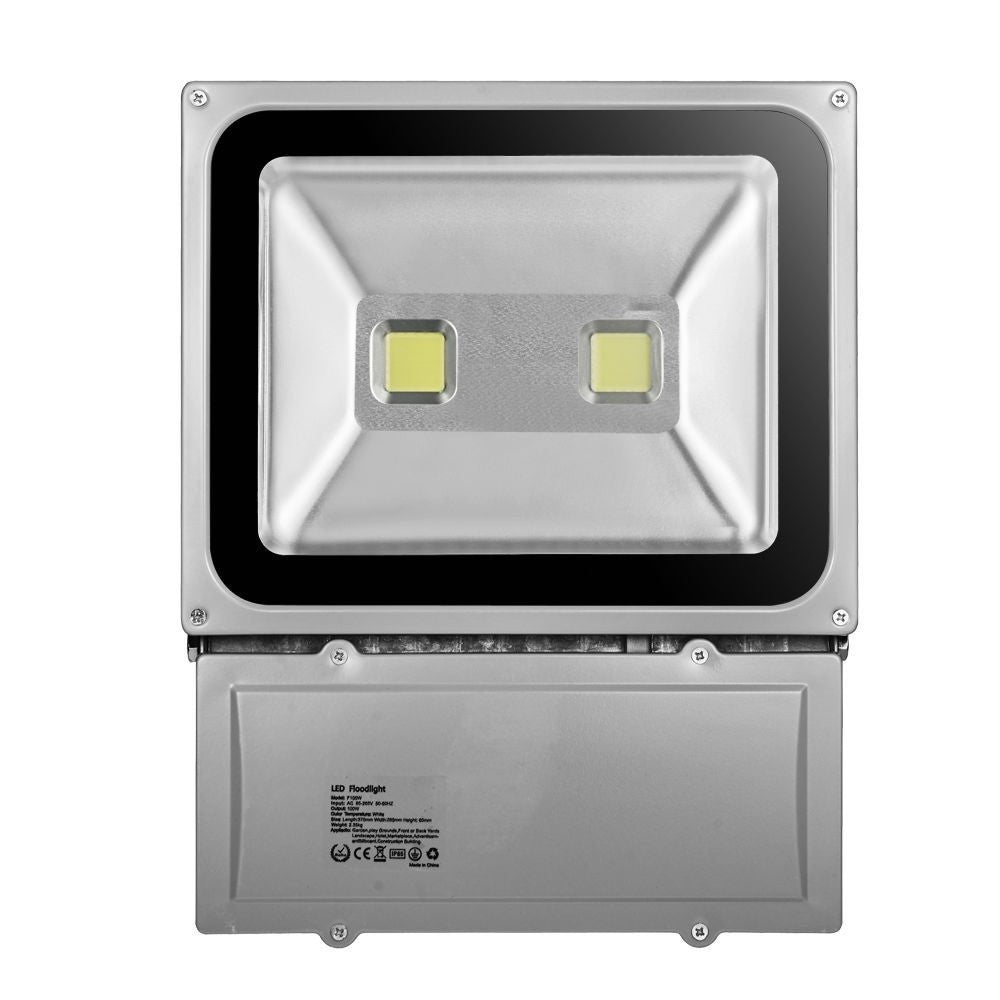 2 x 100W Quality LED Outdoor Floodlight Lamps - Organiza
