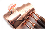 Wooden Handled Copper Stainless Steel Measuring Cups - Organiza
