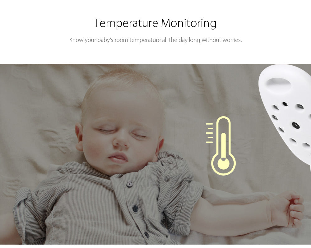 Wireless Video Baby Monitor With Night Vision, Two-way Radio & Temperature Monitoring - Organiza