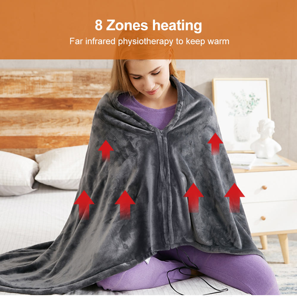 USB Electric Heating Blanket / Shawl with 3 Temperature Settings