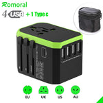 Universal Power Plug & Multi-USB Ports Adapter