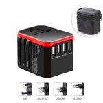 Universal Power Plug & Multi-USB Ports Adapter