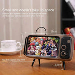 Retro TV Design Mobile Phone Holder With Bluetooth Speaker