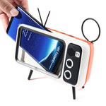 Retro TV Design Mobile Phone Holder With Bluetooth Speaker