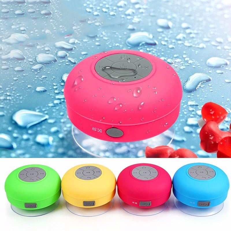 Mini Waterproof Bluetooth Wireless Speaker For Showers, Bathroom, Pool, Car & Beach