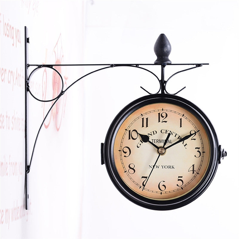 European-style Double-sided Classic Wall Clock